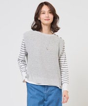 【WEB限定カラーあり】LINEN COTTON ニット ベスト