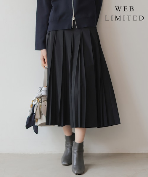 WEB限定カラーあり】TC ライトタンブラー プリーツ スカート｜ジェイ
