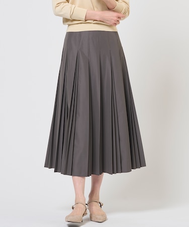 【WEB限定カラーあり】TC ライトタンブラー プリーツ スカート