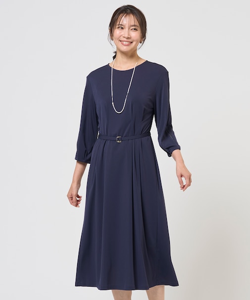 トリアセスムース フレア ワンピース