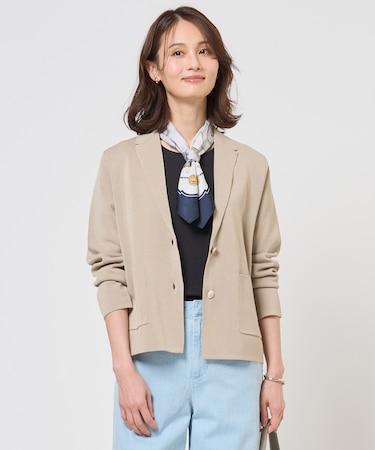 Cotton Acetate ニット ジャケット