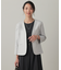 OXIJEWEL ストレッチ ノーカラー ジャケット