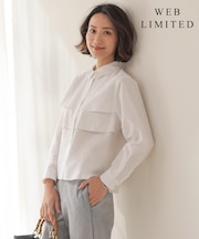 【WEB限定カラーあり】COTTON TEX シャツ ブラウス