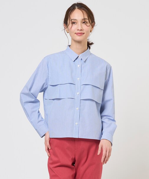 【WEB限定カラーあり】COTTON TEX シャツ ブラウス