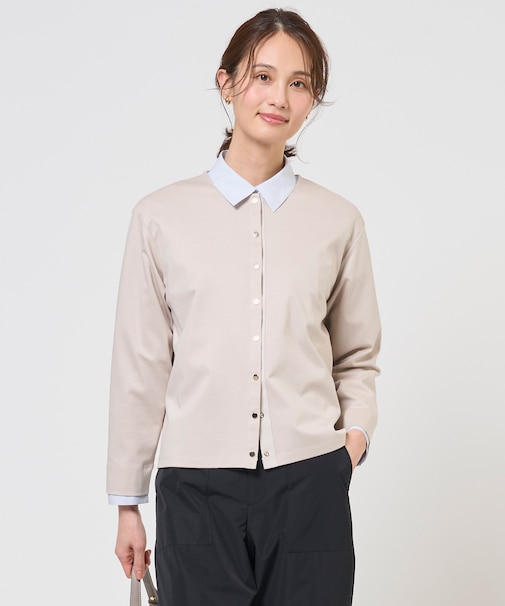 40Gポンチ クルーネック カーディガン