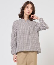 【WEB限定カラーあり】コンパクトエステネージュ スキッパー ブラウス