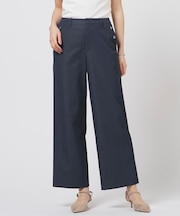 麻シェルドライ ワイド ストレート パンツ