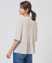 Vis/Pe スパーク バックプリーツ ニット