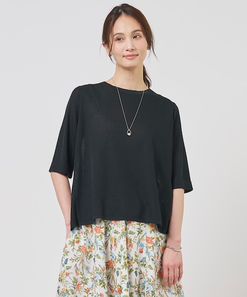 Vis/Pe スパーク バックプリーツ ニット