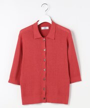 LINEN COTTON ポロ ニット