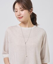コットンパール ラリエット ネックレス