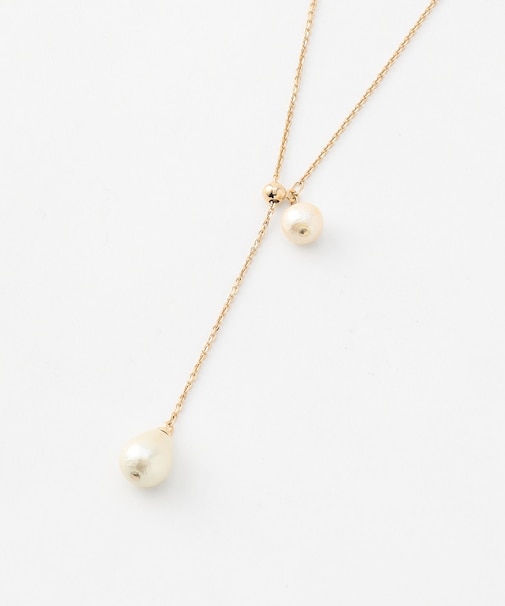 コットンパール ラリエット ネックレス