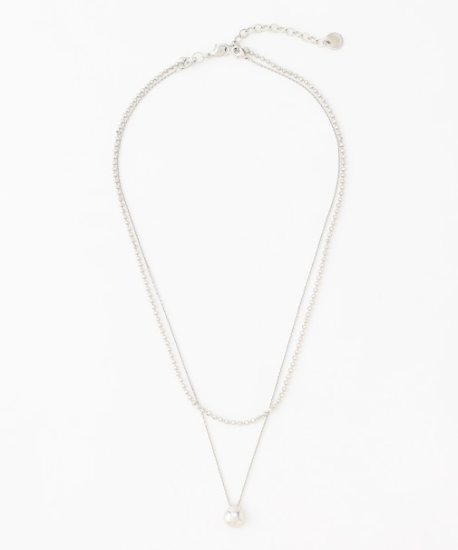 ドロップ 2連 ネックレス