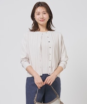 Rayon Elite Stretch クルーネック カーディガン