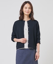 Rayon Elite Stretch クルーネック カーディガン