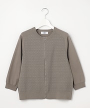 Lace Jacquard ニット ブルゾン