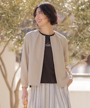 BREEZE COOL トロ ノーカラー ブルゾン