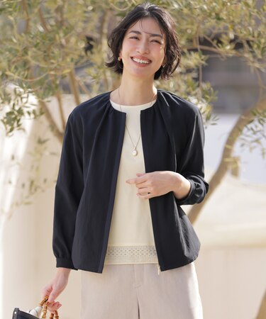 BREEZE COOL トロ ノーカラー ブルゾン