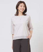 【一枚で着映え】スムースジャージー 刺繍 カットソー