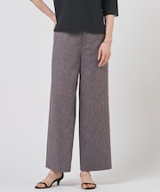 リネンバイオシャンブレー ワイド パンツ