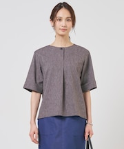 リネンバイオシャンブレー ブラウス