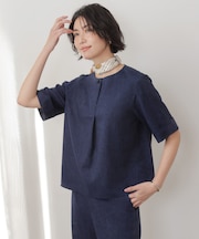 リネンバイオシャンブレー ブラウス