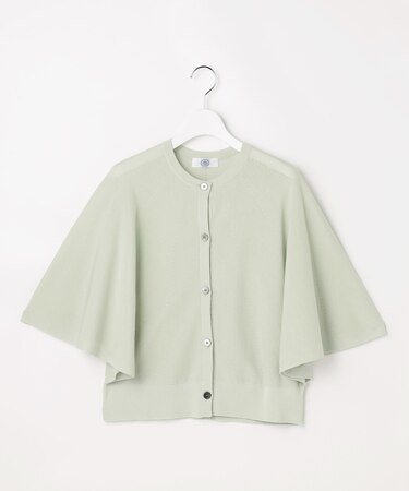 COTTON ACETATE DRY バタフライスリーブ カーディガン