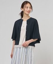 COTTON ACETATE DRY バタフライスリーブ カーディガン