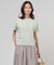 COOL MINT COTTON POLYESTER ヘンリーネック ニット プルオーバー