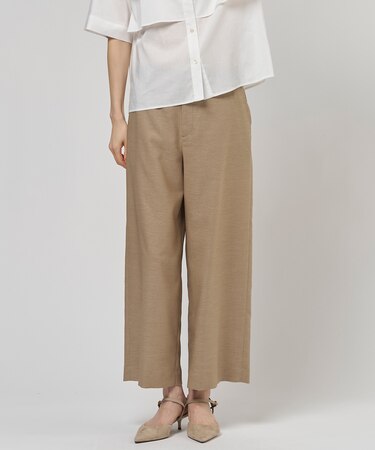 FLAXASAオックス ワイド ストレート パンツ
