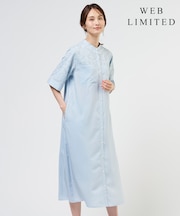 【WEB限定カラーあり】エンブロイダリー シャツ ワンピース