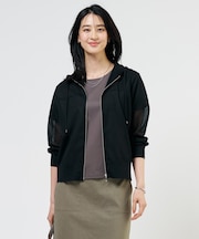 【WEB限定カラーあり】SHEER LIGHT KNIT パーカー