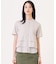 【一枚で着映え】ストライプジャージー バンドカラー シャツブラウス