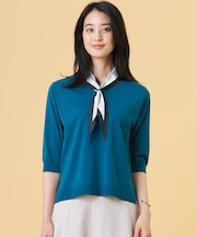 【2WAY・シーンレスに活躍】SCARF KNIT Vネック ニット