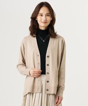 【季節の変わり目に】Vis/Peスパーク ニット Vネック カーディガン