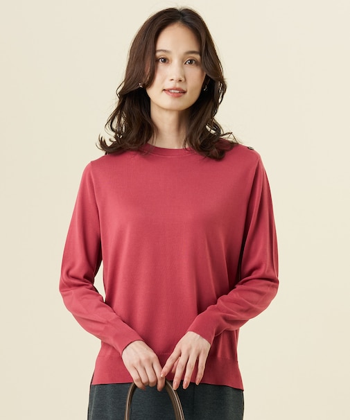 SILKY WOOL クルーネック ニット