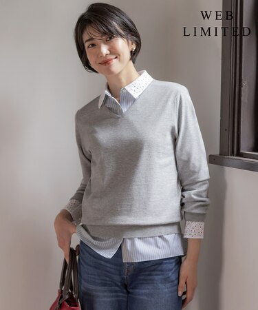 【WEB限定・人気定番アイテム・シーンレスに活躍】PRINCE Vネック ニット