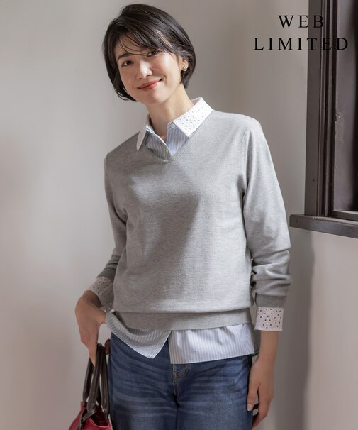 【WEB限定・人気定番アイテム・シーンレスに活躍】PRINCE Vネック ニット