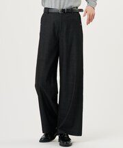 セルロース デニム ワイドパンツ