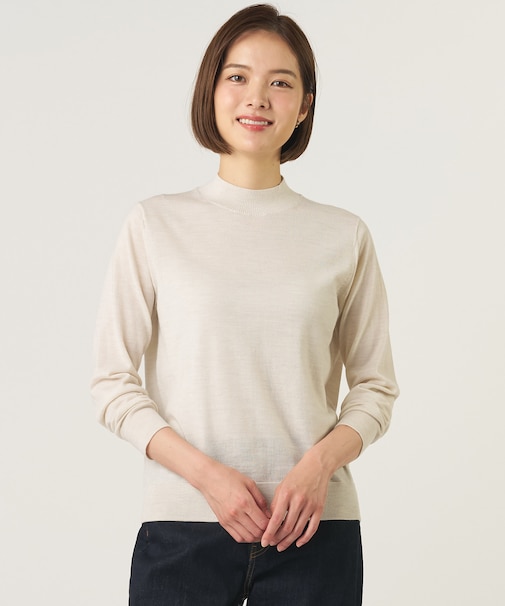 【シーンレスに活躍】PURE WOOL ハイネック ニット