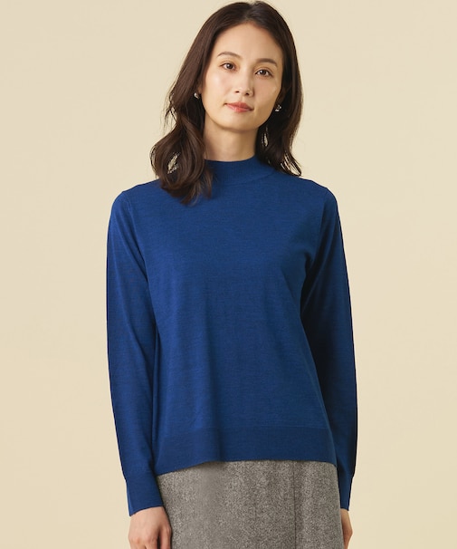 【シーンレスに活躍】PURE WOOL ハイネック ニット