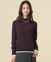【シーンレスに活躍】PURE WOOL ハイネック ニット