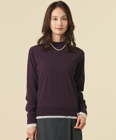 【シーンレスに活躍】PURE WOOL ハイネック ニット