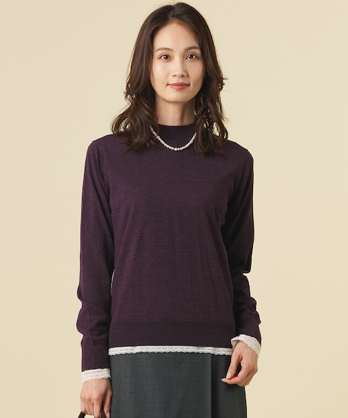 【シーンレスに活躍】PURE WOOL ハイネック ニット