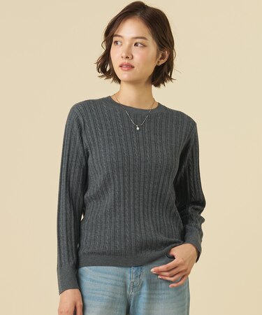 【人気定番アイテム】KNIT BASIC クルーネック ニット
