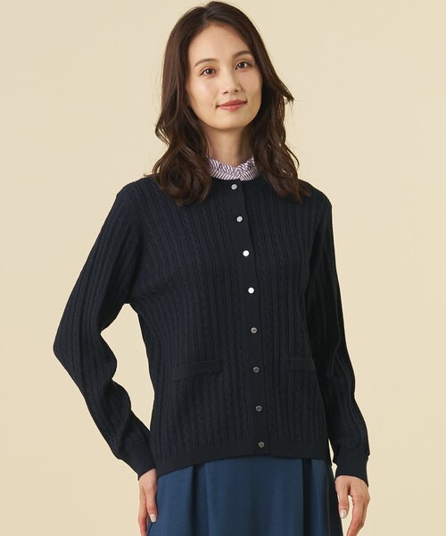 人気定番アイテム】KNIT BASIC クルーネック カーディガン｜ジェイ