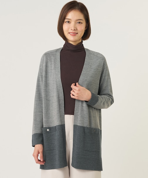 【人気定番アイテム・着丈選べる】KNIT BASIC ロング カーディガン