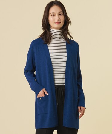 【人気定番アイテム・着丈選べる】KNIT BASIC ロング カーディガン