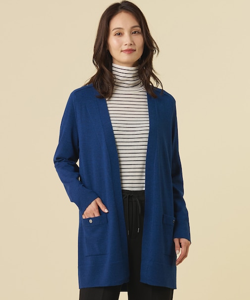 【人気定番アイテム・着丈選べる】KNIT BASIC ロング カーディガン