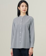 【シーンレスに活躍】Plainweave ギンガム フリル ブラウス